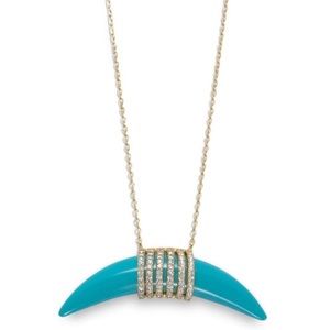 14 Karat Gold Plated Resin Horn with CZ